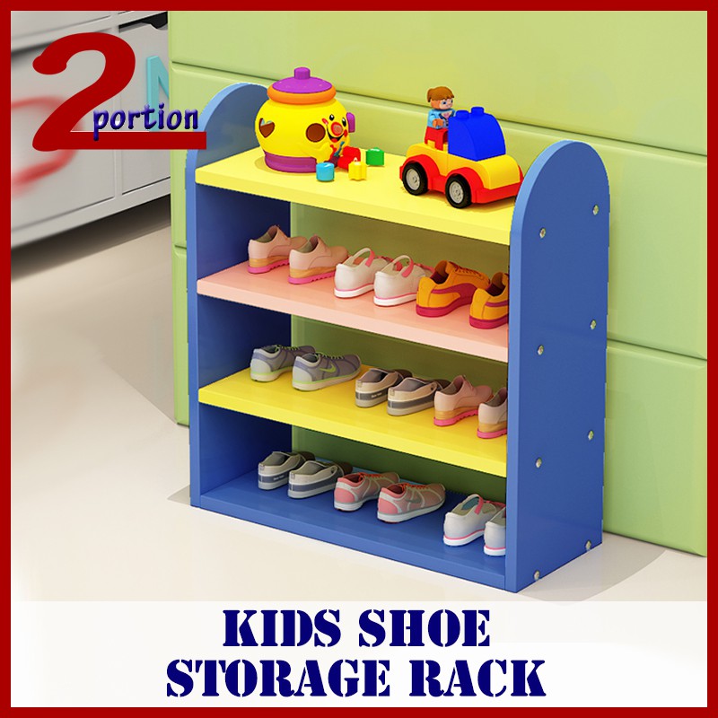 Kids Shoe Storage Rack 2 Colours Shopee Singapore