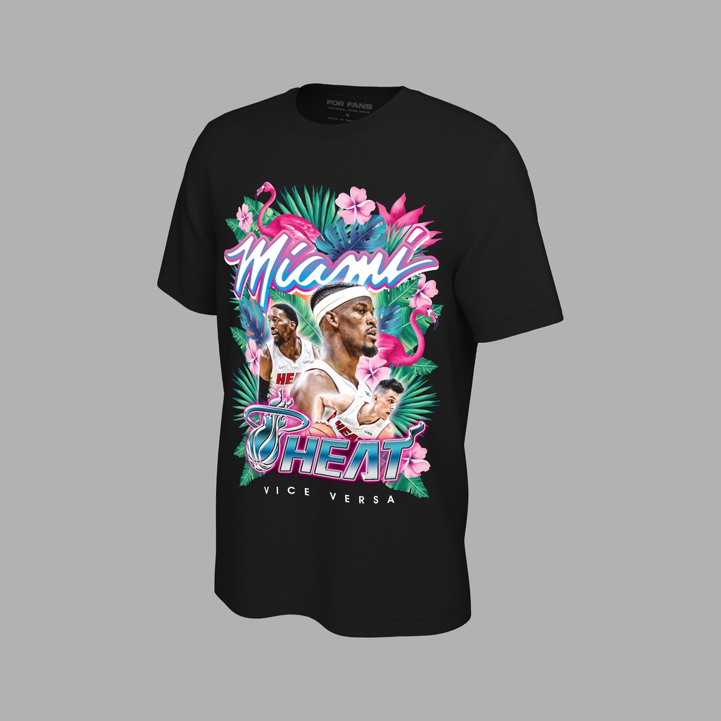 For FANS GRAPHIC Tshirt MIAMI HEAT VICE CITY Basketball T Shirt Shopee Singapore