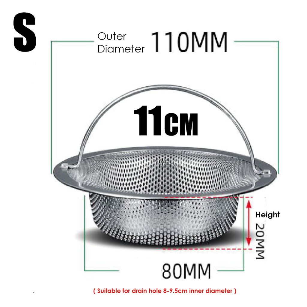 Extra Large 11cm 14cm 16cm Stainless Steel Sink High Quality Kitchen