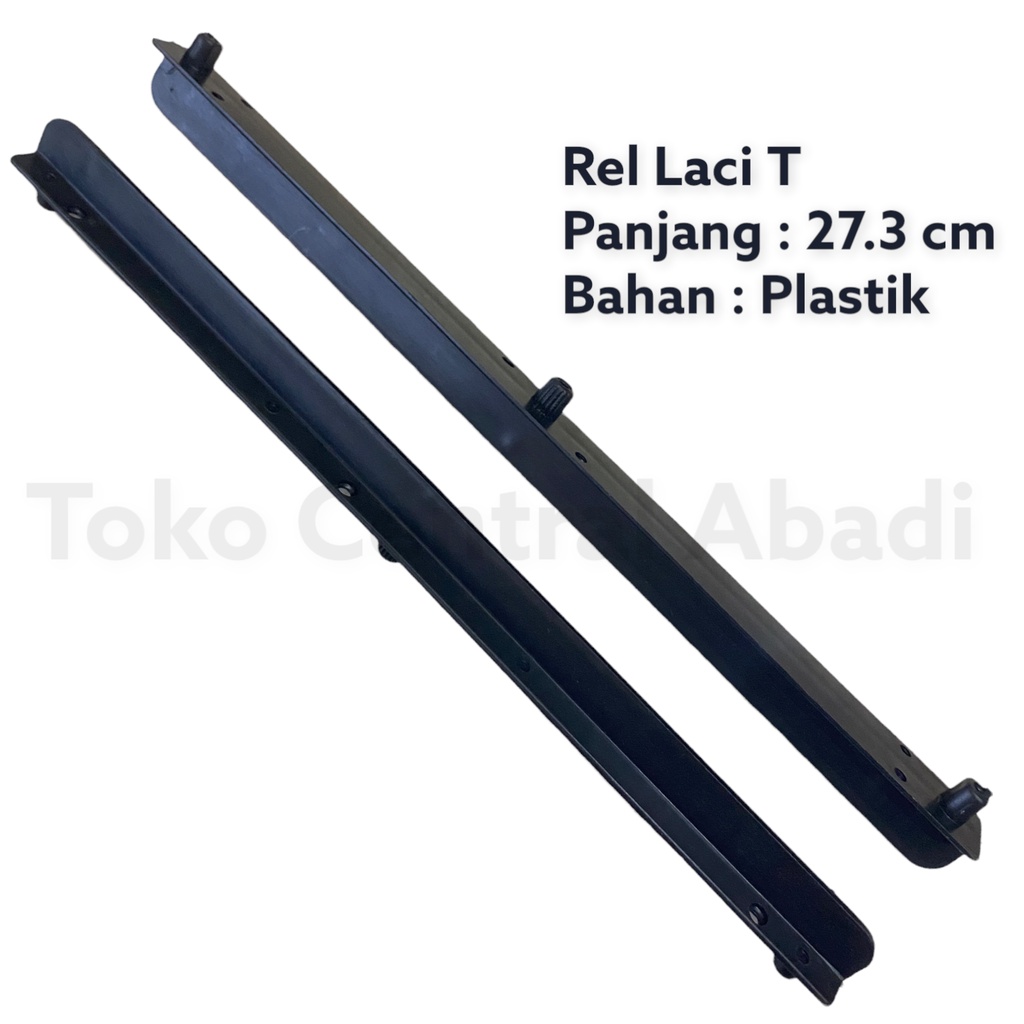 Plastic drawer rail T 30 cm Drawer Rail/ Drawer Rail/ 30 cm Slow Motion ...