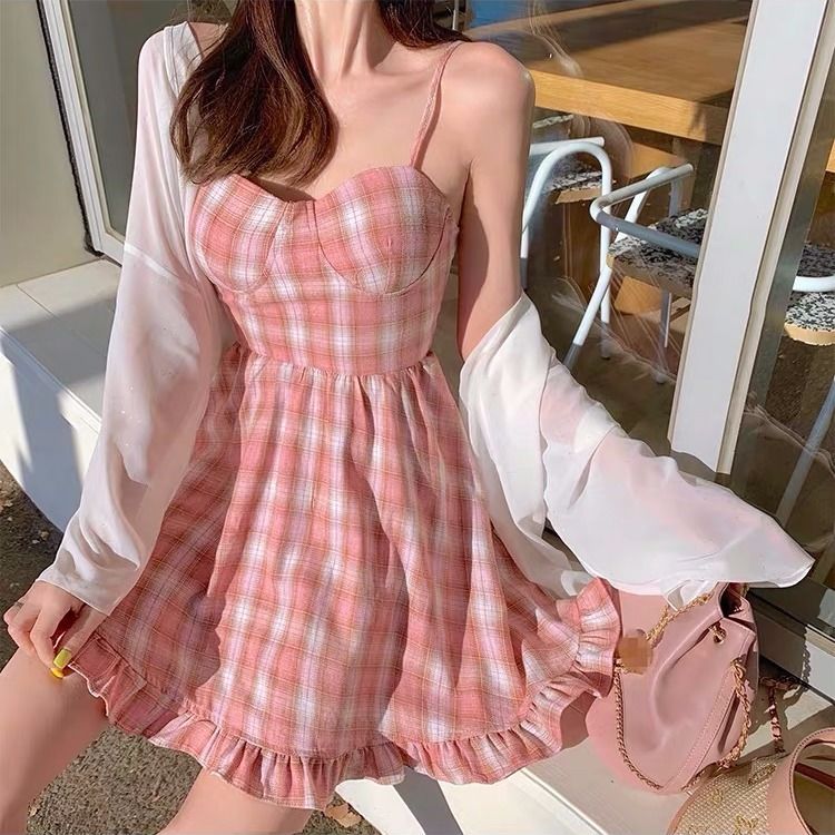 Korean on sale pink dress