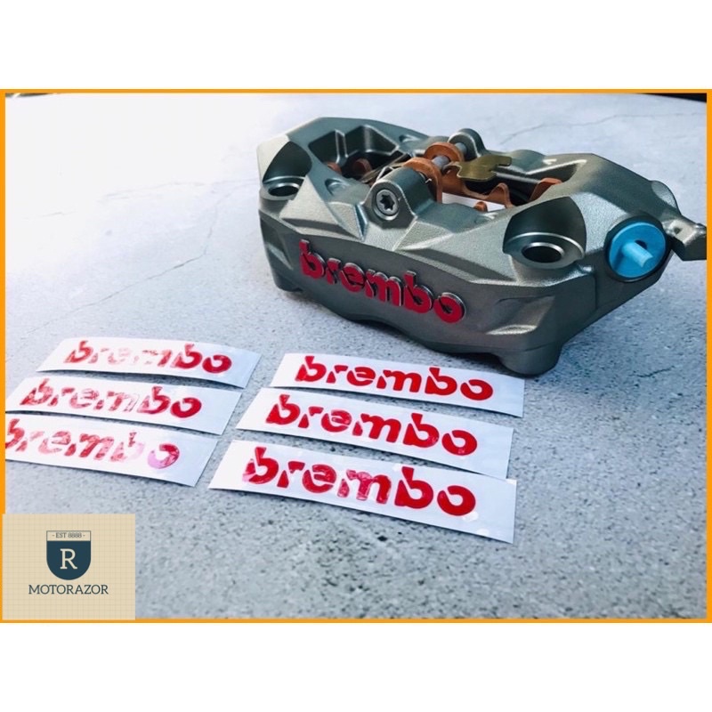 BREMBO K50 M3 STICKER RED LOGO STICKER MADE IN ITALY RDY STORE | Shopee ...