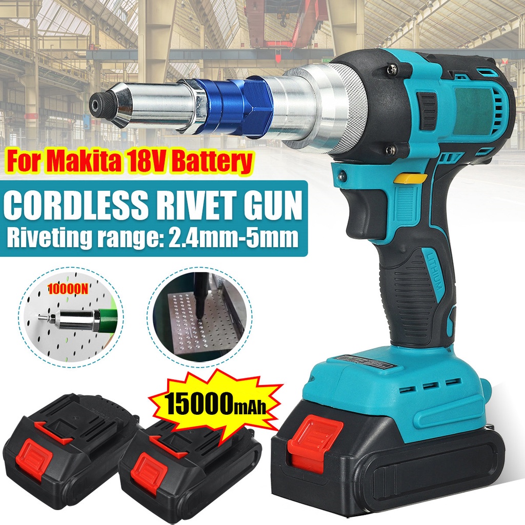 10000N Brushess Cordless Electric Rivet Guns Rivet Nut Guns Drill ...