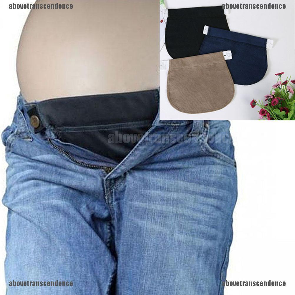 3Pcs Waist Extender Elastic pants Maternity Preg-nancy Waistband