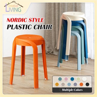 Round shape deals plastic chair