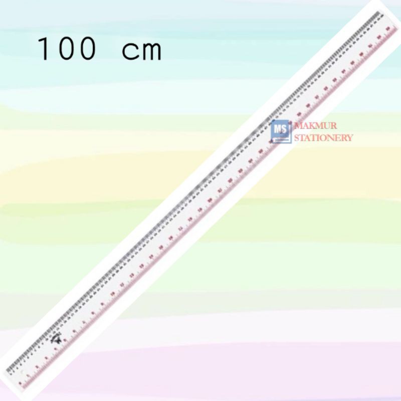 Butterfly Plastic Ruler/Plastic Ruler 100cm | Shopee Singapore