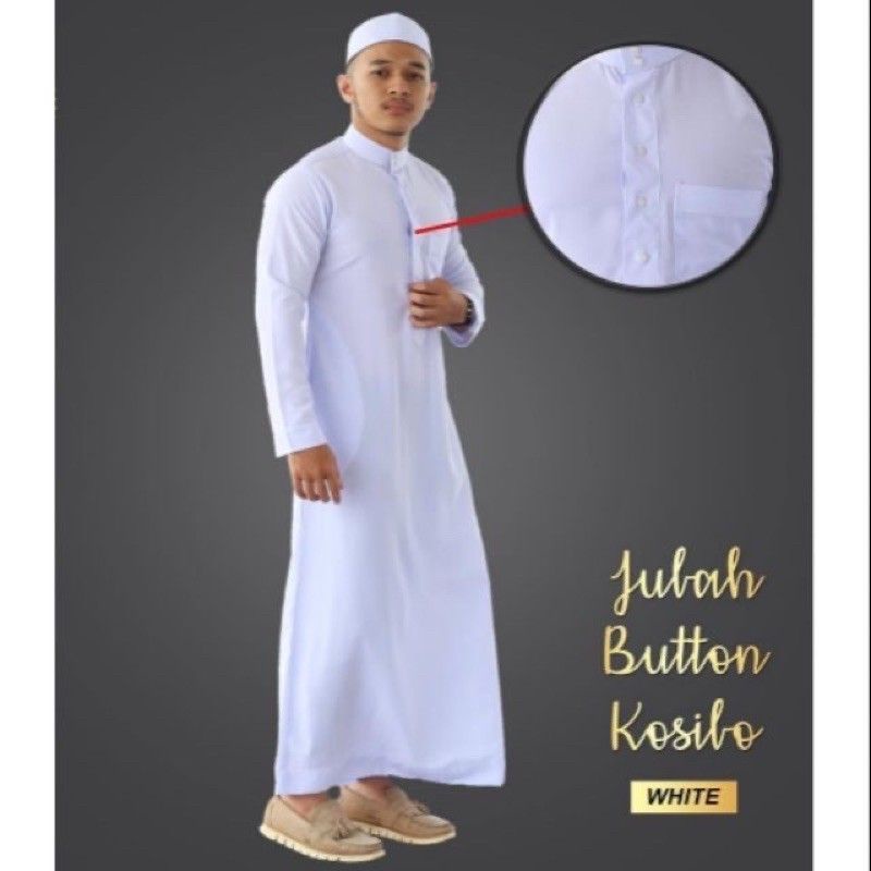 Men's Robes, Rhino And Adult Robes, tahfiz Robes, White & Black Muslim