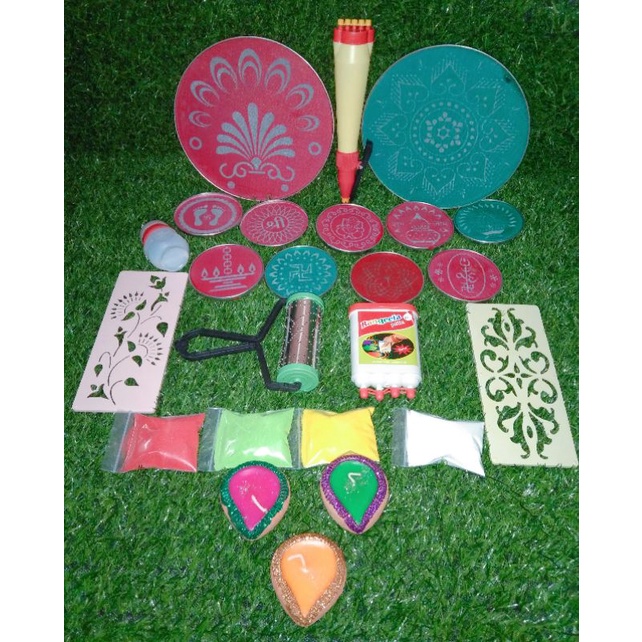 RANGOLI KIT SET FOR DEEPAVALI | Shopee Singapore