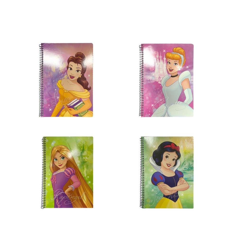 Disney Princess A5 Spiral Notebook 50sheets Line Notebook | Shopee ...