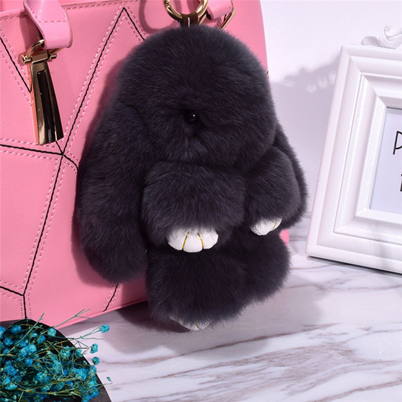 Fuzzy hot sale bunny keychain