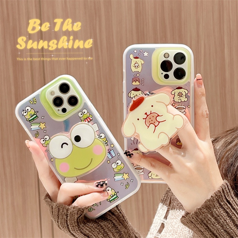 Phone Case For Sanrio Melody Kero Kero Keroppi  PompomPurin  13 Pro Max Case 12 11 XS XR X 8 7 Plus Mini Series Transparent Phone Cover MYFZ