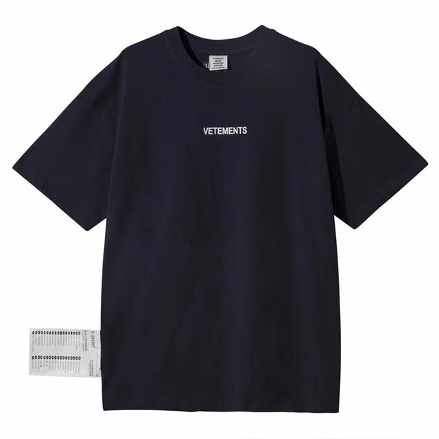2025 Vetements Logo Embroidery Big Washing Label Outside Women Men