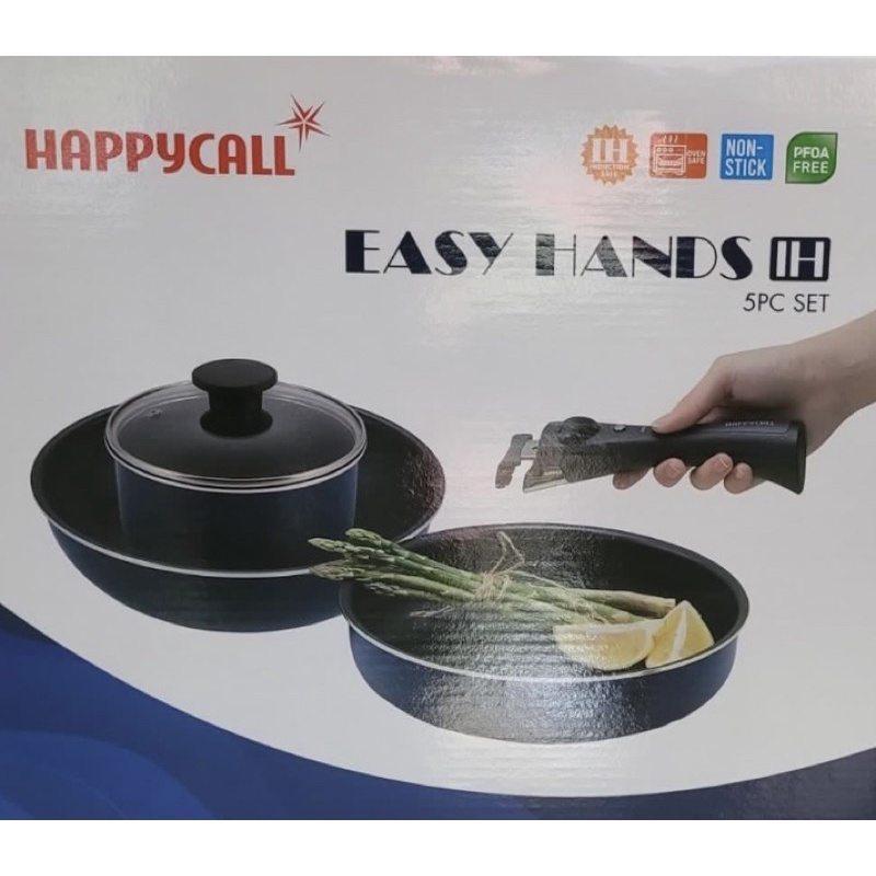 HAPPYCALL Easy Hands 5 pc Cookware Set Code 4900-0115 | Shopee Singapore