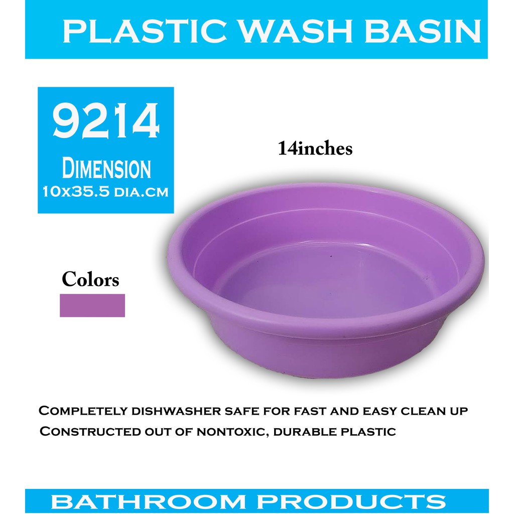 Plastic Wash Basin-14 inches(9214) | Shopee Singapore