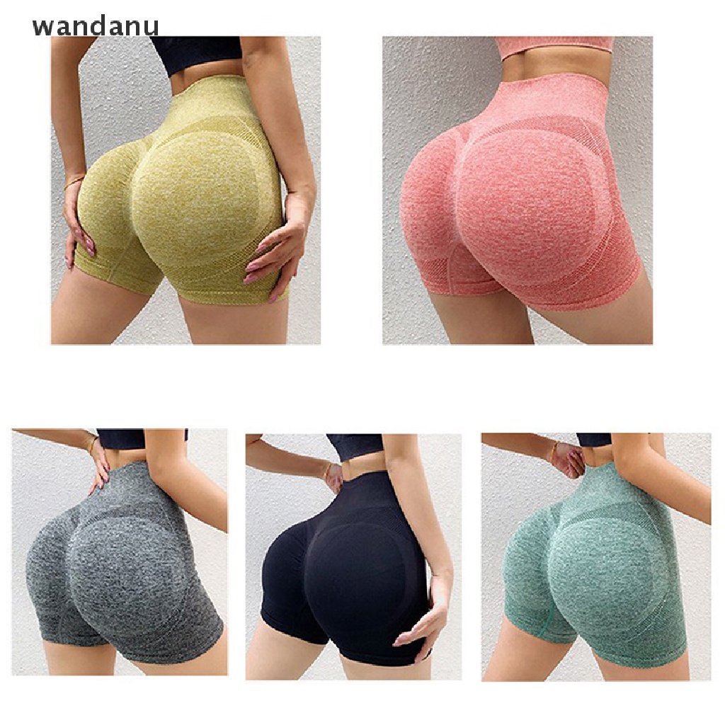 High Waist Gym Shorts Sexy  Push Up Sport Yoga Shorts Women  Fitness Spandex Seamless Short Leggings