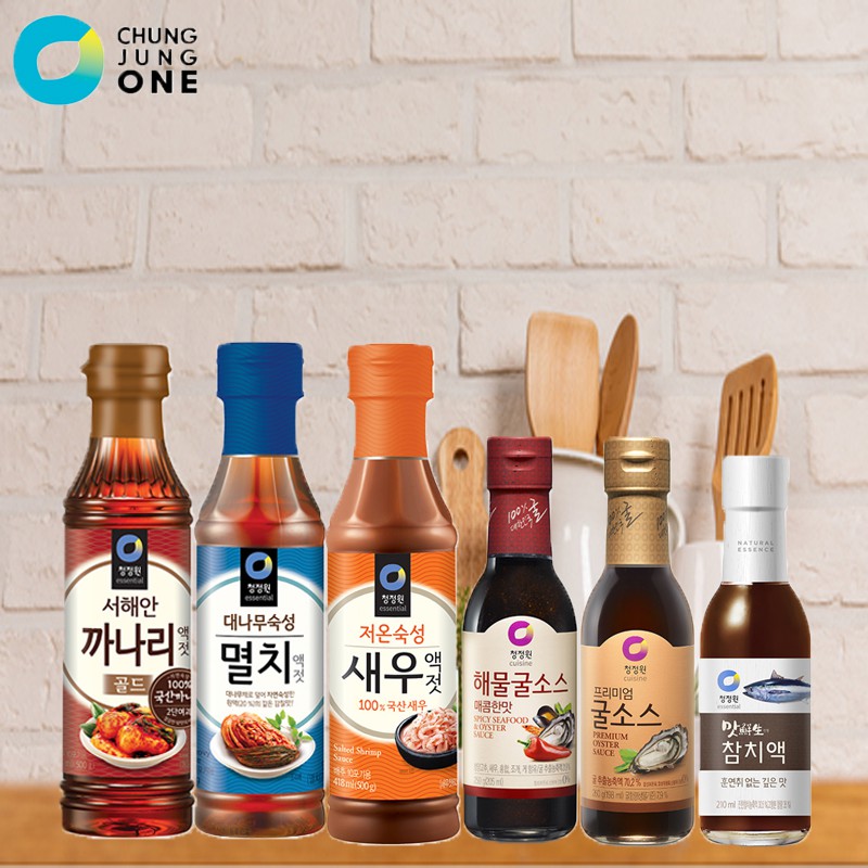 Chungjungone Various Seasoning Sauce / Fish Oyster Shrimp Anchovy Tuna