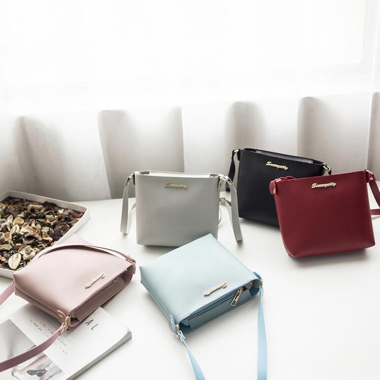 【Ready stock】Carina Brand New Autumn Fashion Women's Sling Bag Korean Pure Color Shoulder Bag Cute Mini Bag