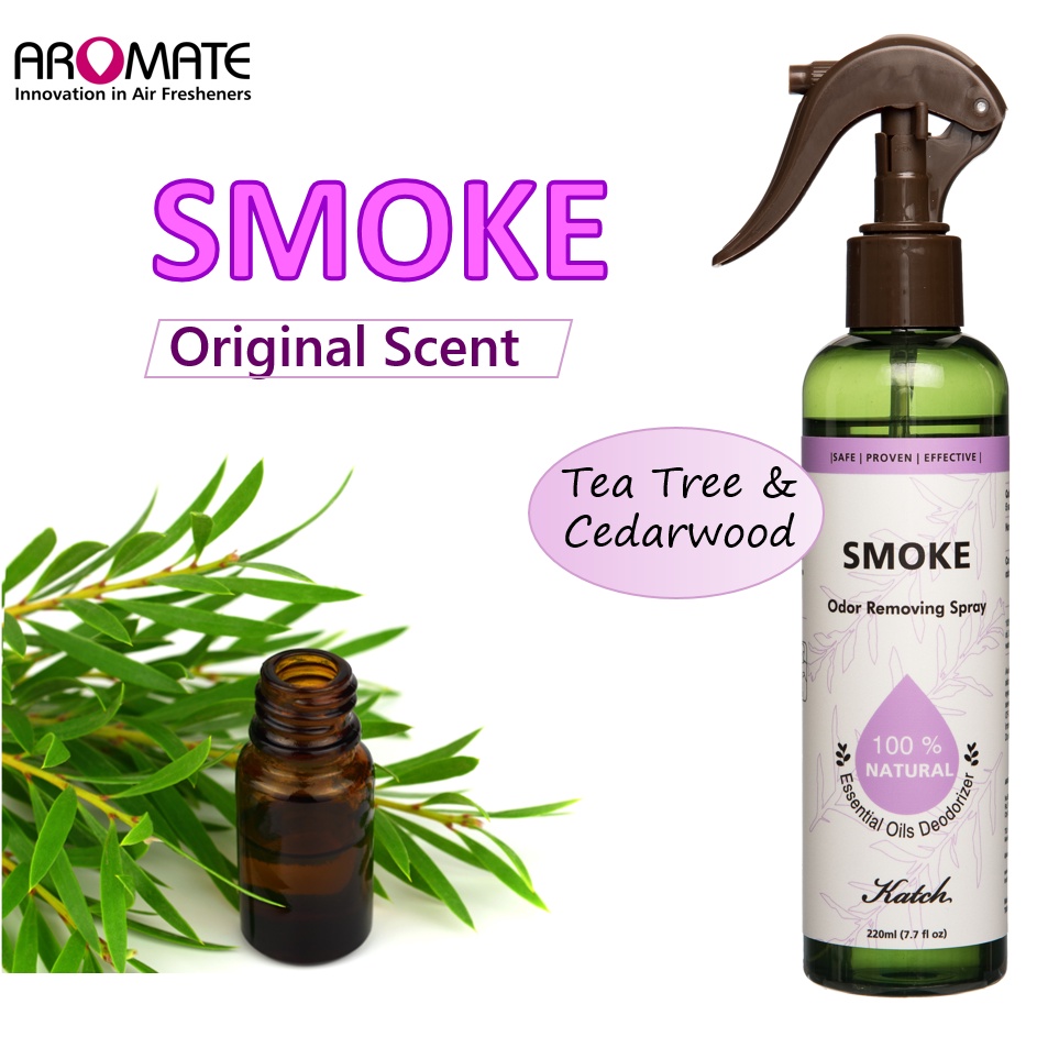 Aromate Katch Smoke Eliminator AntiBacterial Deodorizing Room Sprays Shopee Singapore