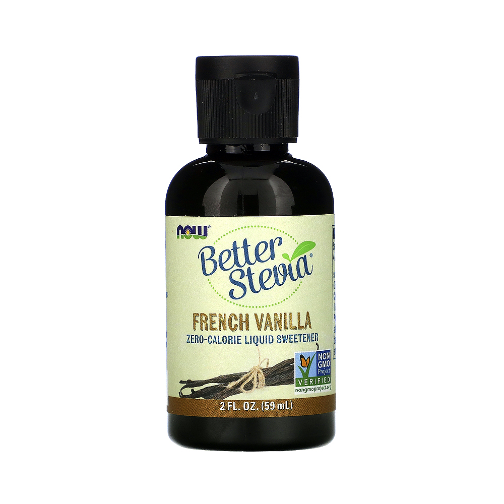 NOW Foods Better Stevia Liquid, French Vanilla, Zero-Calorie Liquid ...