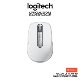 Logitech MX Anywhere 3 Compact Wireless Performance Mouse - Pale Gray