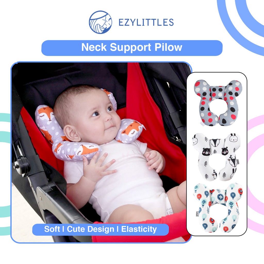 EZYLITTLES Baby Neck Support Pillow Kid Children Baby Car Seat