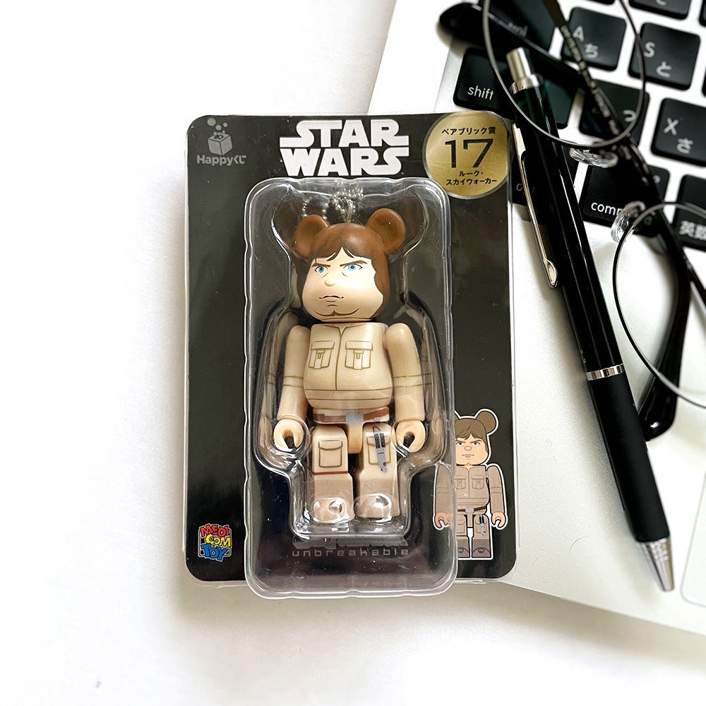 Medicom Toy Bearbrick Be@brick Star Wars Happy Kuji Luke Skywalker 100% ...