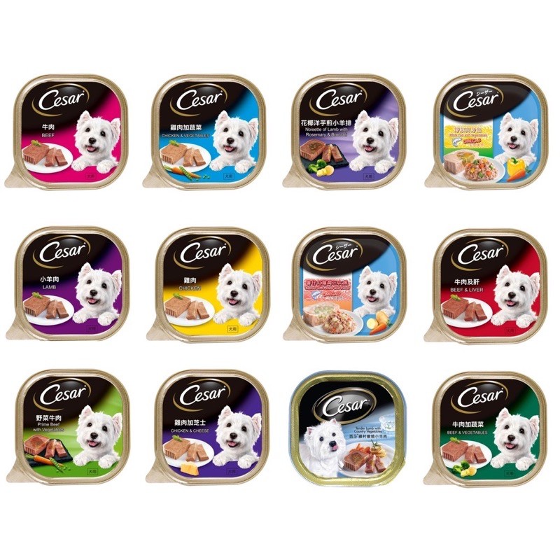 {Bundle Of 12/24} Cesar Dog Wet Food 100g | Shopee Singapore