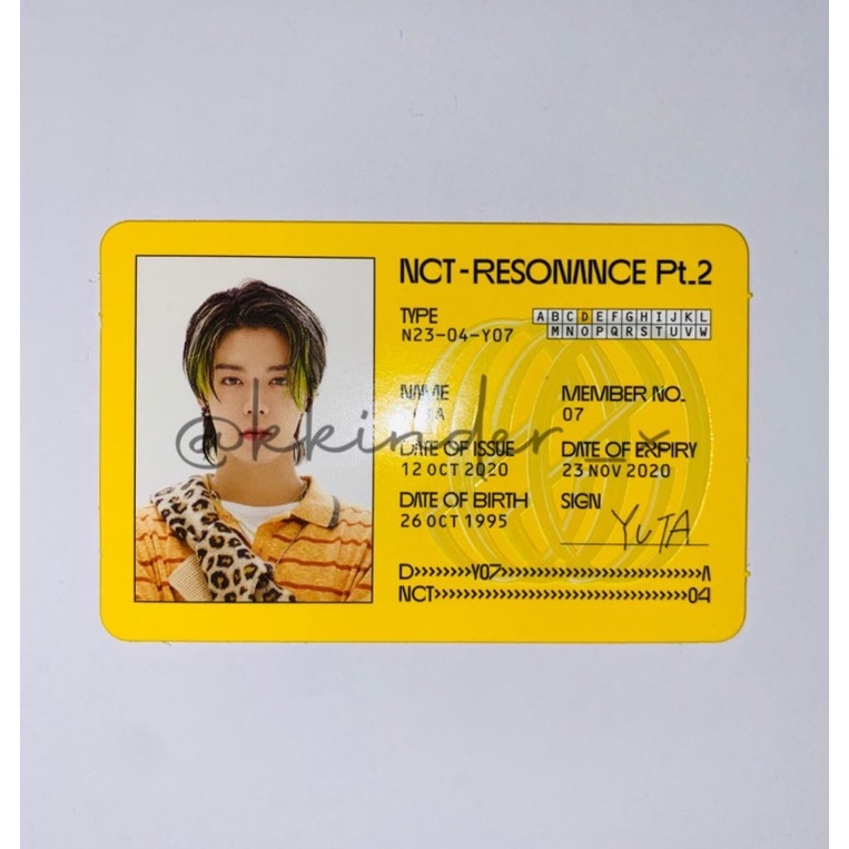 Yuta ID CARD | Shopee Singapore