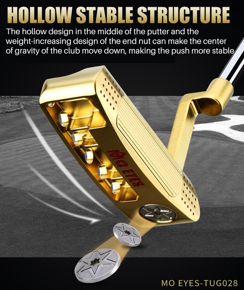 PGM MO EYES II Patented lower curved surface right handed golf putter ...