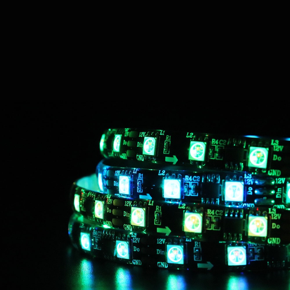 1-5M WS2811 60leds/M RGB Led Strip Ribbon Flexible Addressable For Home ...