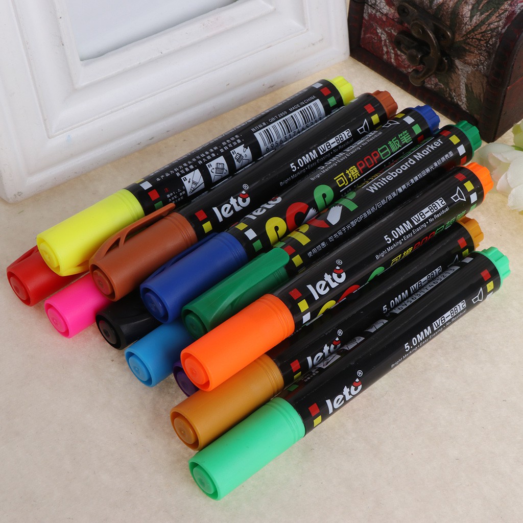 Liquid Chalk 5mm Pen | Rainbow Markers Mark Chalkboards, Glass, Windows | 1  Pen