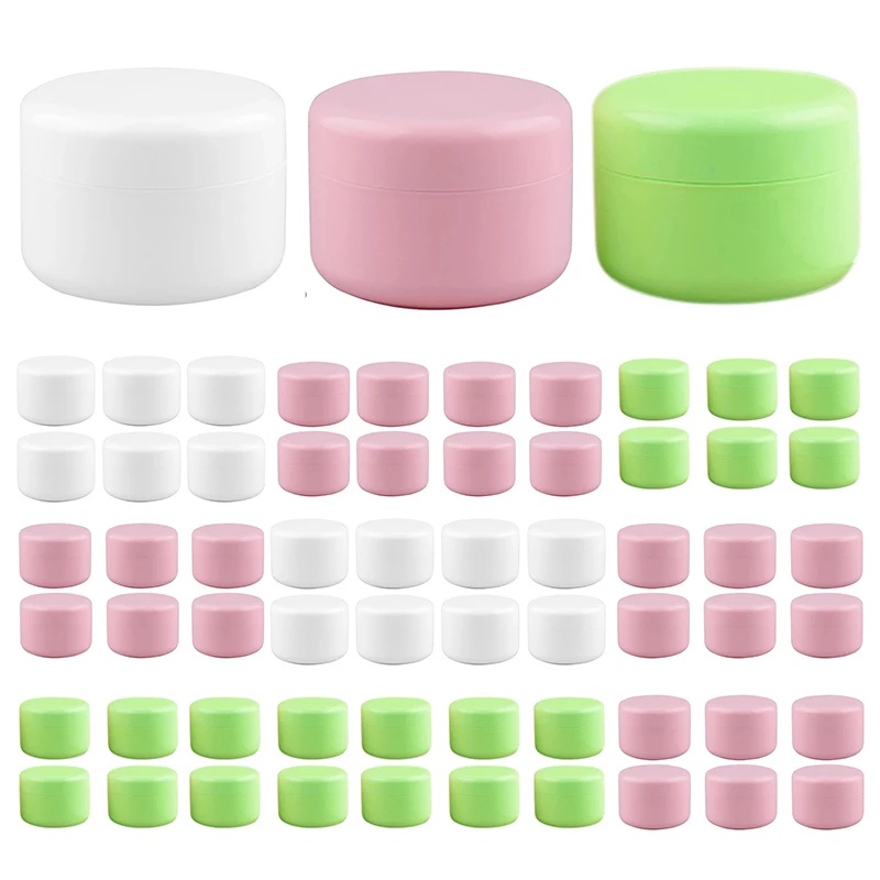 Plastic Empty Cosmetic Jar 10g/20g/30g/50g/100g Cream Pot Refillable ...