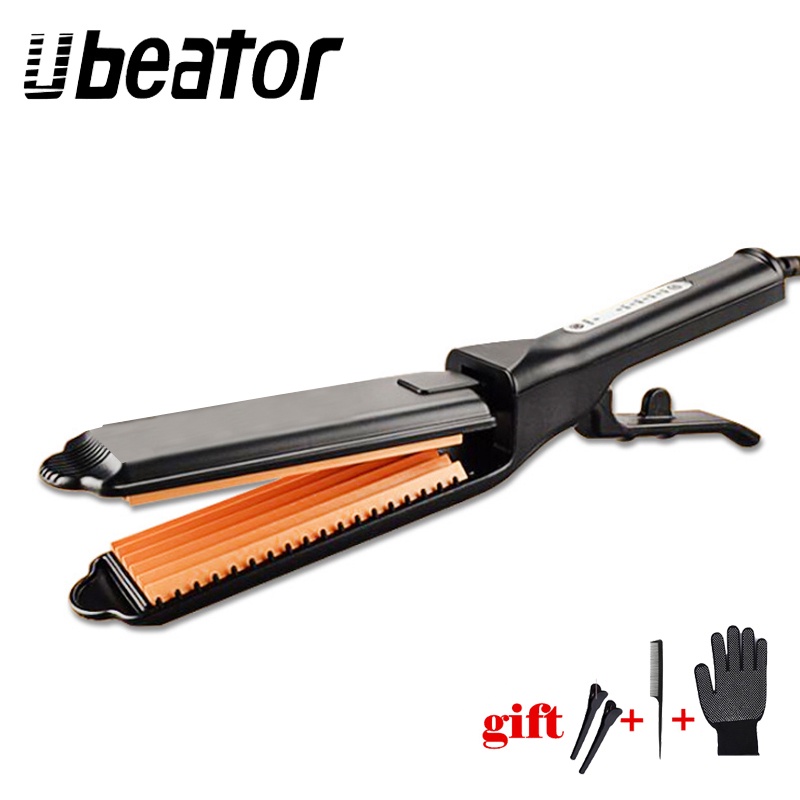 Ubeator Corrugated Iron for Hair Wave Corrugation Flat Irons Hair Straightener Corn Perm Shopee Singapore
