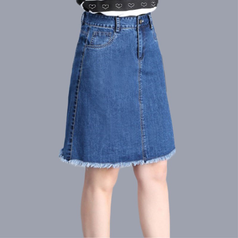 High waisted shop denim skirt 4xl