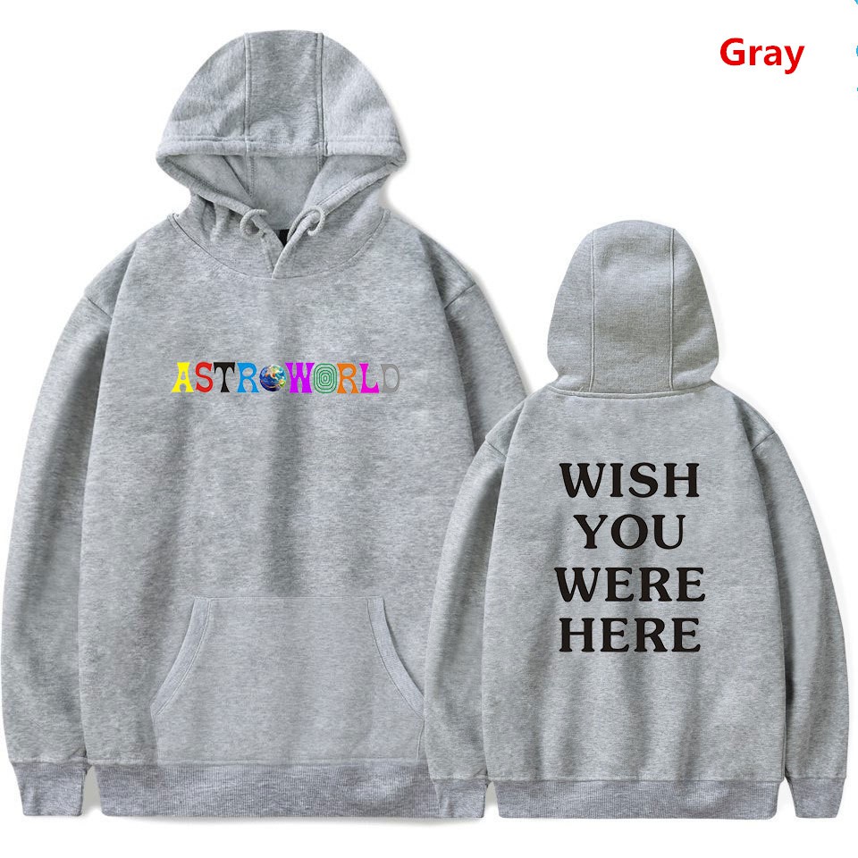 ASTROWORLD Hoodie Rapper TRAVIS SCOTT Fashion Women Men Long Sleeve Pullover Shopee Singapore