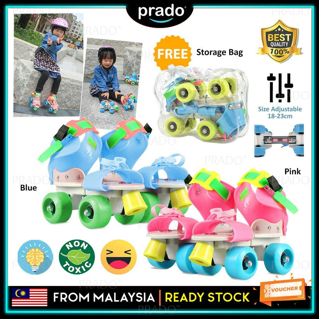 PRADO Xtra Safe Colorful 4 Wheels Roller Skate Shoe Adjustable Size ...