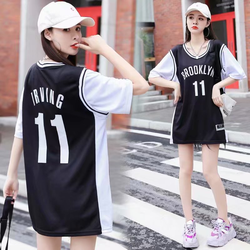 Brooklyn Nets Basketball Jersey NO.11 IRVING Jersey Shirt Loose Casual Sportswear T shirt For Women Lady Men Boys Shopee Singapore