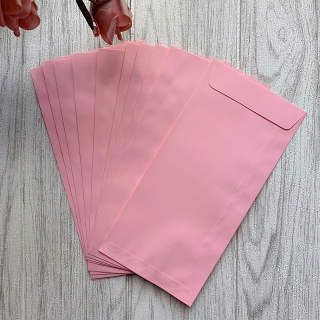 DL Pink/Cream Envelope/Sampul Surat DL/Long Envelope Pink/Long Envelope ...