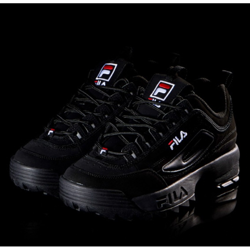FILA Disruptor 2 Shoes New stock Black Edition | Shopee Singapore