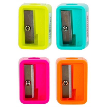 Deli Wooden Pencil Sharpener Neon Color 6941 | Shopee Singapore