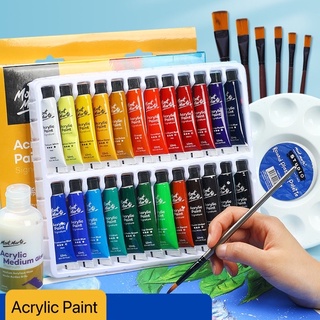 Dope-dyed Fiber Permanent Waterproof Fabric Paint Set 12/18/24/36