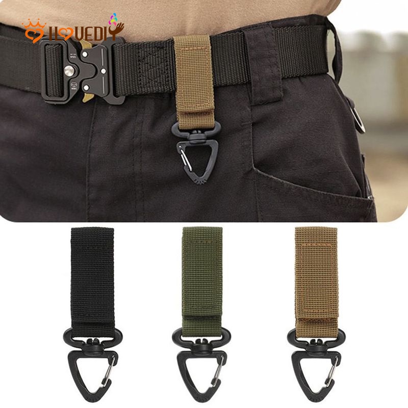 Outdoor Camping Portable Nylon bing Carabiner / Nylon Velcro