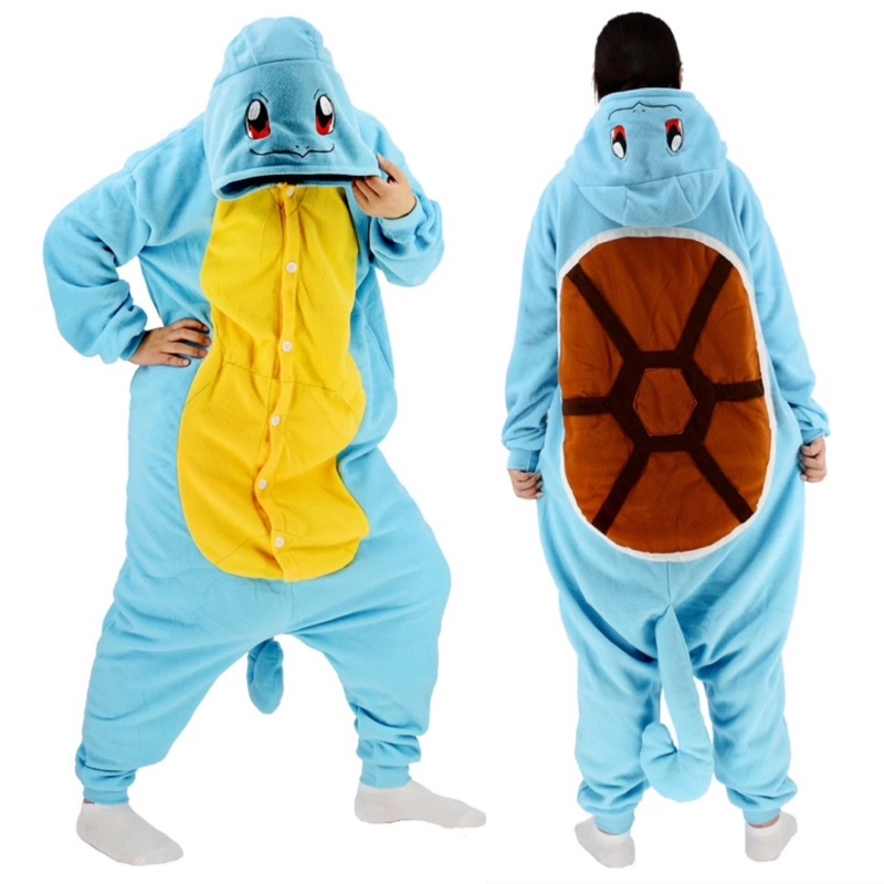 Squirtle Pokemon Character Overall Kigurumi Onesie Pajamas