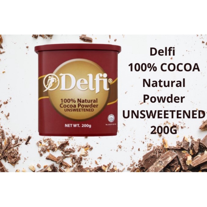 Delfi Cocoa Powder 200g (Unsweetened) | Shopee Singapore