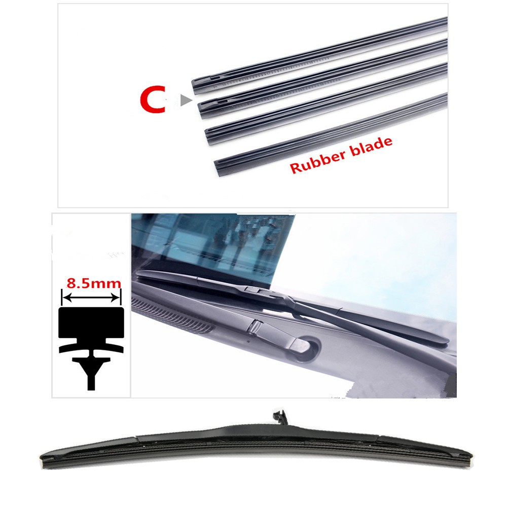 Phil Trade Windscreen Wiper Set For BMW 5 Series E39 Sedan/Touring – Flat Bar, Front Left+Right, 4251175700042