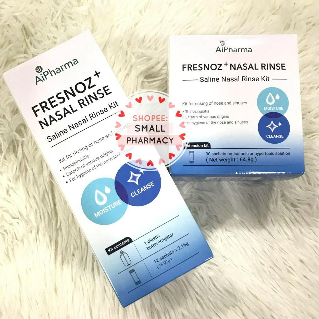 Aipharma Fresnoz + Nasal Rinse Saline Nasal Rinse Kit / Refill sachets ...