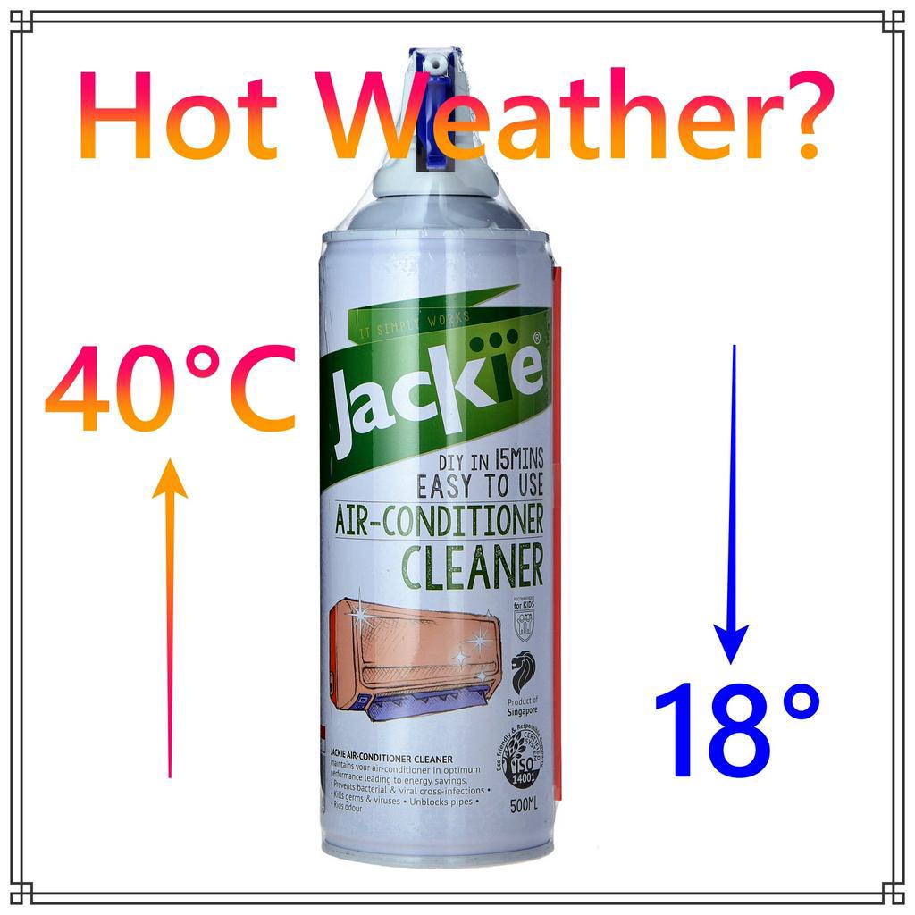 Jackie Aircon Cleaner 500ml Govt Lab Proven Viral Fungal Deactivation Shopee Singapore
