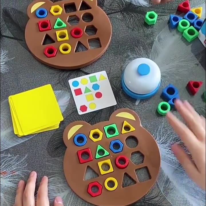 Montessori Children Geometry Shape Matching Toy Kids Concentration ...