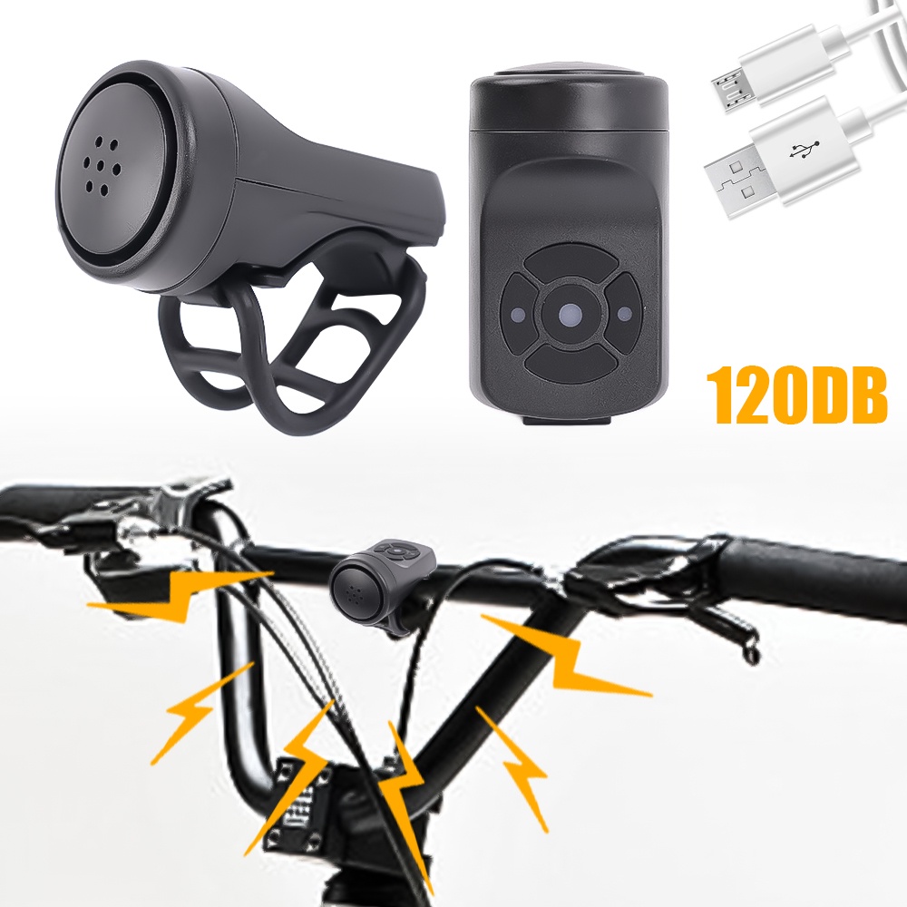 Bicycle Charging Horn with 4 Ringing Modes / Mountain Bike Super Loud