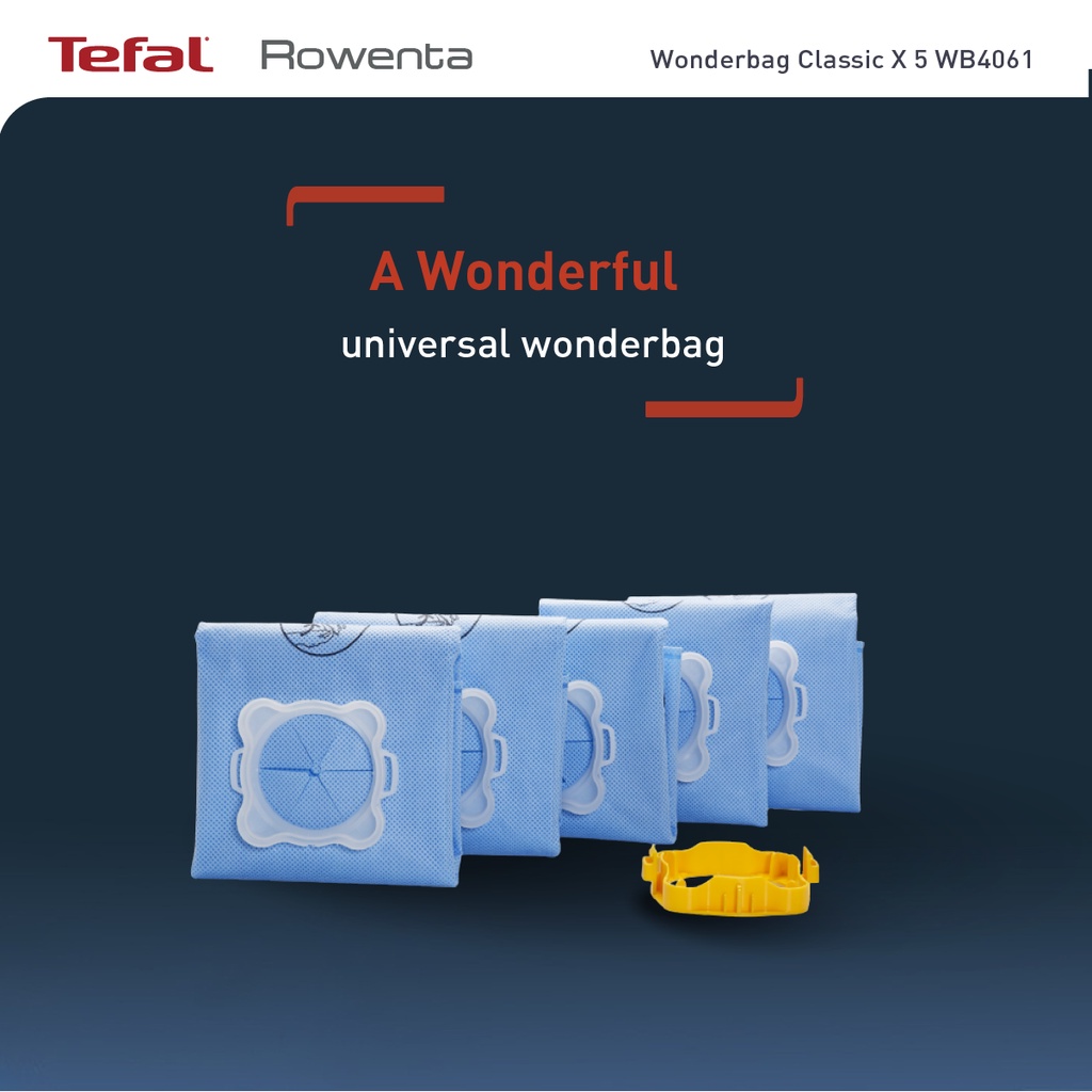 Rowenta Wonderbag Universal Original Vacuum Bag WB4061 Shopee